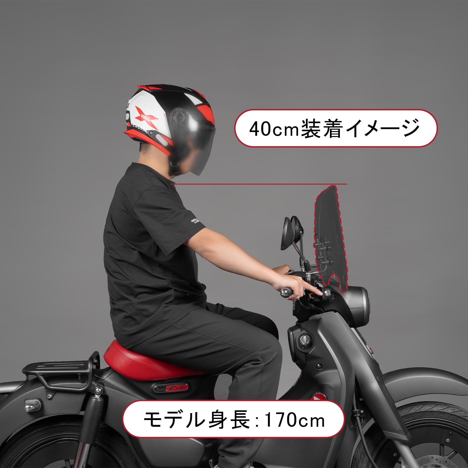 Amazon | Entrotech リトルカブ スーパーカブ ウインドシールド